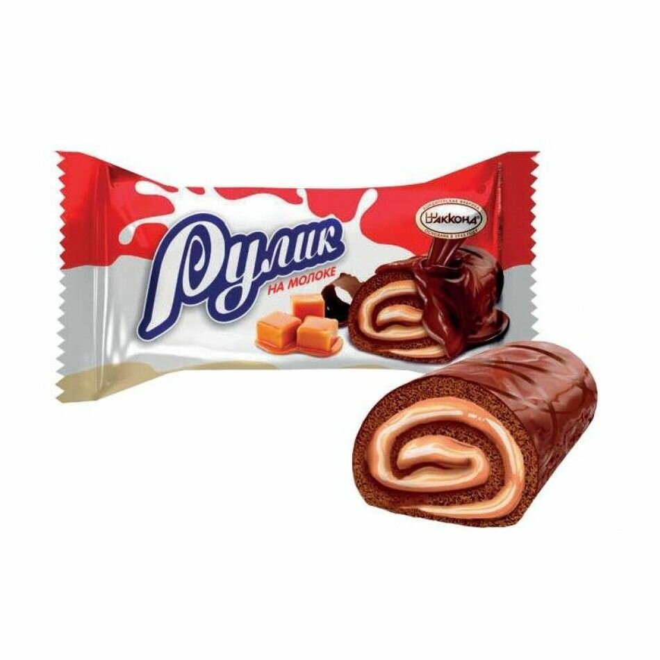 Конфеты "Рулик", 500 гр, шоколадные, с карамельным молоком
