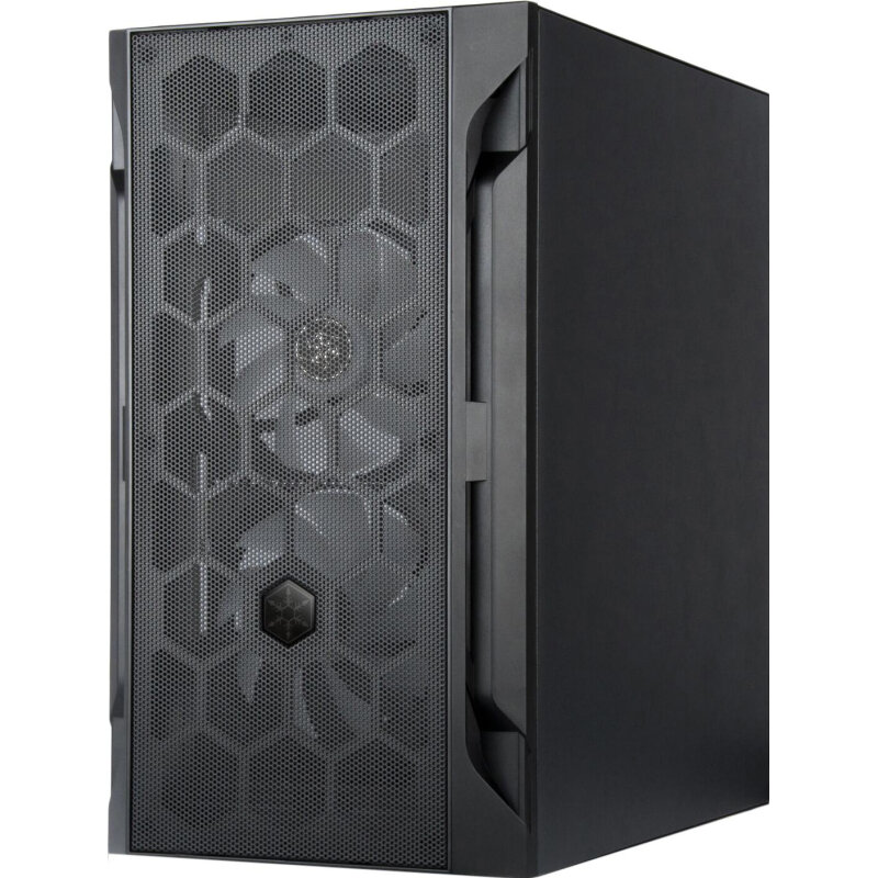 Корпус mATX SilverStone SST-FAH1MB-PRO черный, без БП, боковая панель из закаленного стекла, USB 3.0, 2*USB 2.0, audio - фото №8