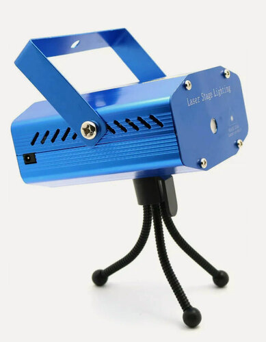 Изображение товара Лазерный проектор MINI Laser Stage Lighting / Портативный лазерный проектор с эффектом светомузыки для дома