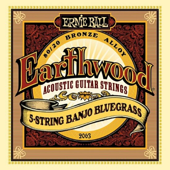 Струны Ernie Ball Bronze Bluegrass, для 5-струнной банджо