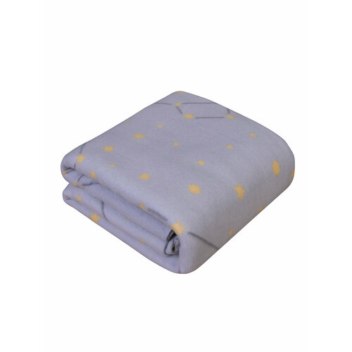 Плед флисовый 100x140см, Tessolo Home, для кошек, собак, серый