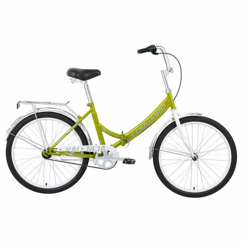 Городской велосипед Forward Valencia 24 30 2022 зеленыйсерый 2170000₽