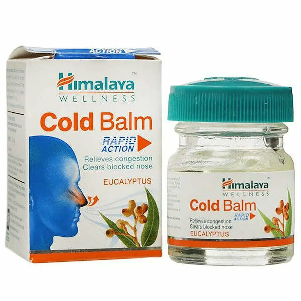 Бальзам успокаивающий Колд Балм Хималая (Cold Balm Himalaya) при простуде при заложенности в носу и груди 3х10 г.