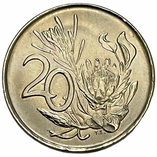 Южная Африка (ЮАР) 20 центов 1976 г. (Окончание президентства Якобуса Йоханнеса Фуше) 20 центов 1996 юар из оборота