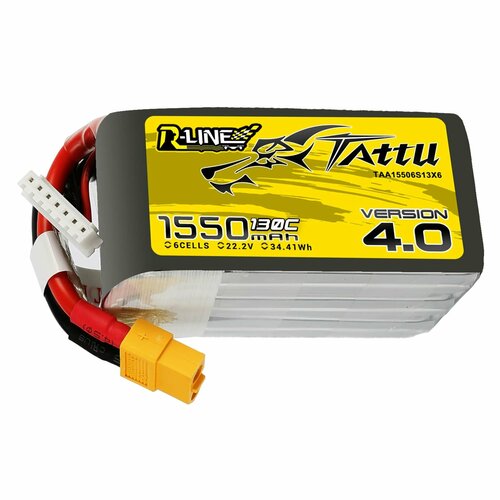 Аккумулятор Gens Ace Tattu R-Line V4.0 LiPO 14.8 V 1400 mAh 130C XT60