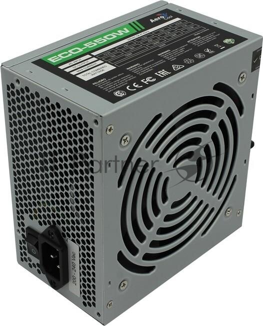 Блок питания ATX AeroCool 550W V2.3 (20/24+4+4/4+6/2+6pin, вентилятор d120мм) - фото №12