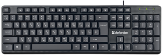 Клавиатура Defender Daily HB-162, USB, черный