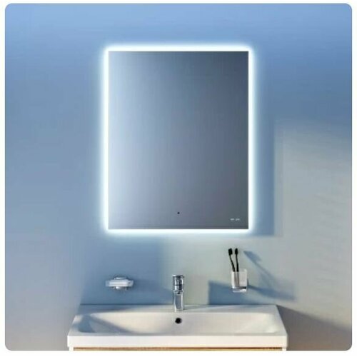 Зеркало настенное прямоугольное AM.PM M85MOX10551S X-Joy с интерьерной Led подсветкой, ИК-сенсорром, 55 см*70 см, хром