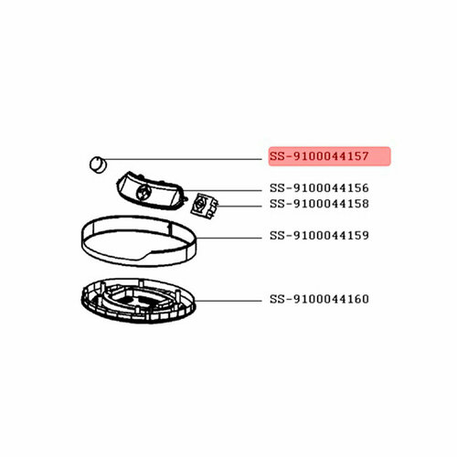 Кнопка пароварки Tefal VC20 (SS-9100044157)