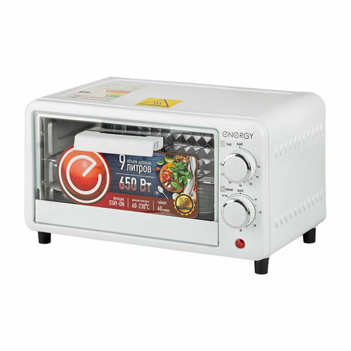 Мини-печь Energy GT-09A-W 9 л 650 Вт таймер термостат белая 306600₽