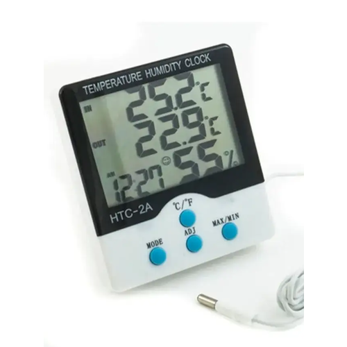Термометр-гигрометр цифровой электронный комнатный НТС-2 Погодная станция для измерения температуры и влажностиЧасыБудильник c выносным датчиком 52000₽