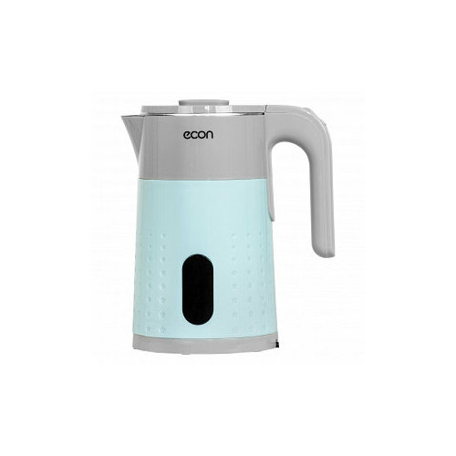 Чайник ECON ECO-1884KE серый/голубой bohmann чайник bh 9919 3 л серый мрамор