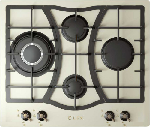 фото Варочная панель LEX GVE 643C IVORY ( Эмаль )