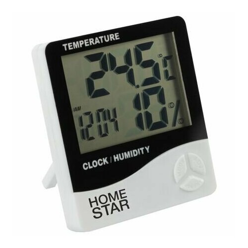 Гигрометр-термометр HOMESTAR HS-0108 температура/влажность/часы/будильник
