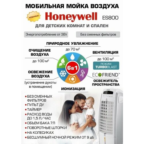 Увлажнитель И охладитель воздуха с AQVAION Honeywell ES800 3599000₽
