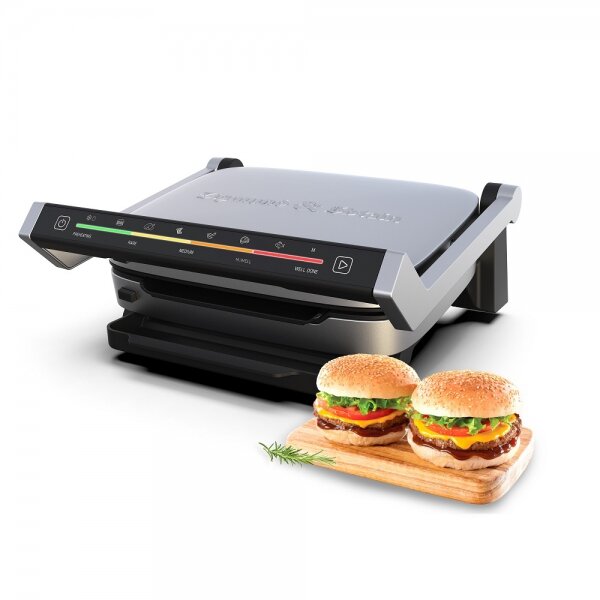 Электрический гриль Zigmund & Shtain ZEG-930, стальной/черный