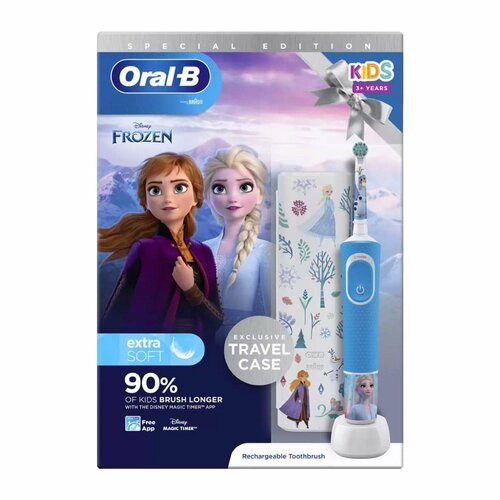 Электрическая зубная щетка Oral-B Vitality Kids Frozen II D1004132KX UK Type переходник 388800₽