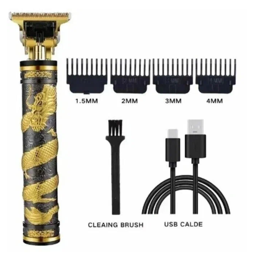 Профессиональный триммер для стрижки волос и окантовки дизайнерский с узором дракона Черный 98900₽