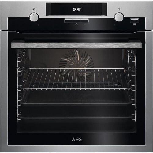 фото Духовой шкаф AEG BCE 455350M с функцией пара SteamBake нержавеющая сталь
