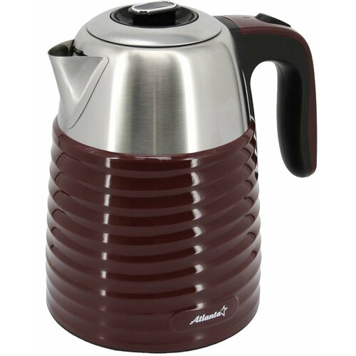 Чайник электрический ATLANTA ATH-2445 bordo металлический 130100₽