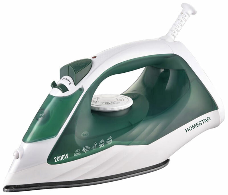 фото Утюг Homestar HS-4008, тефлон, бело-зеленый (105375)
