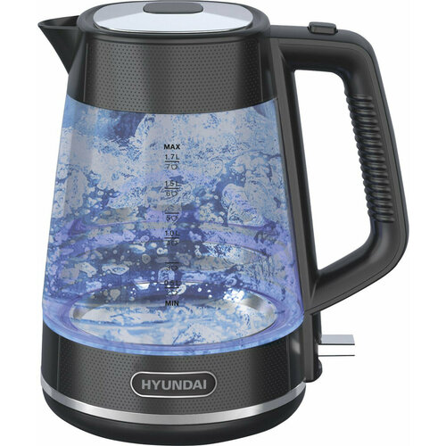 Чайник Hyundai HYK-G3503 черныйсеребристый 251000₽