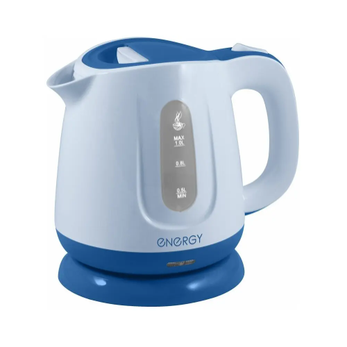 Чайник электрический Energy Энерджи Е-234 с дисковым нагревательным элементом пластик фильтр механическая крышка синий 1100Вт 1л техника для кухни 164300₽