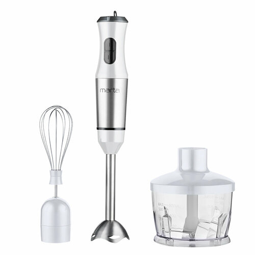 Кухонный комбайн с ручным блендером MARTA MT-1579 серый жемчуг 114300₽