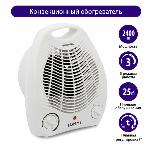 LUMME LU-FH713A белый жемчуг тепловентилятор 84000₽