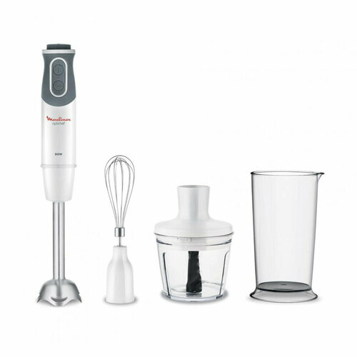 Блендер погружной MOULINEX DD642132 800 Вт 10 скоростей 3 насадки стакан белыйсерый 7211002804 456473 1017200₽