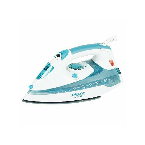 Утюг DELTA LUX DL-710 белый с серо-голубым 262900₽