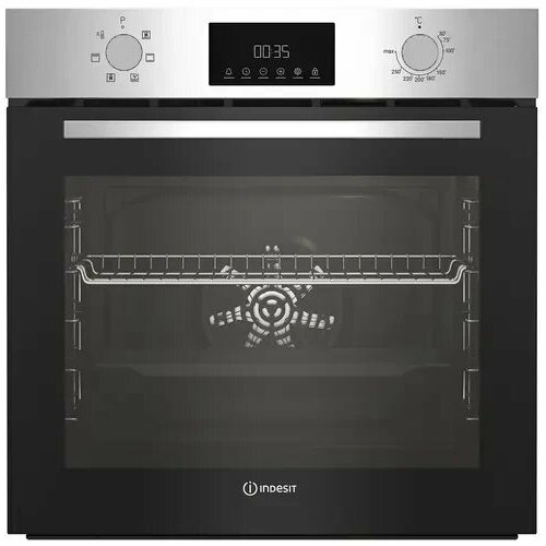 Электрический духовой шкаф Indesit IFE 3644 J IX встраиваемые духовые шкафы indesit духовой шкаф электрический indesit ife 3644 ix нержавеющая сталь