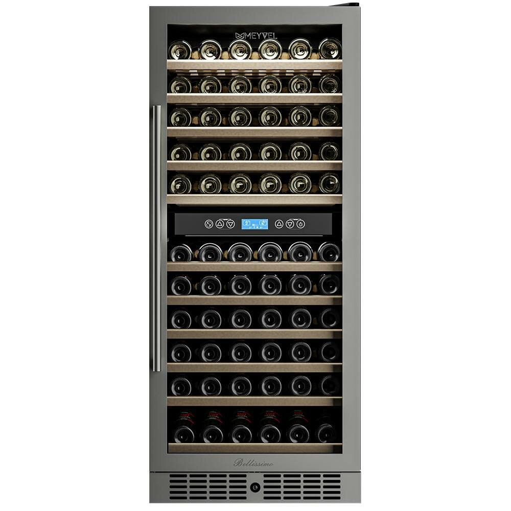 Винный холодильник (шкаф) компрессорный MEYVEL MV116-KST2 - фотография № 3