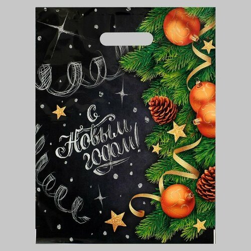 Пакет Афиша полиэтиленовый с вырубной ручкой 31х40 см 60 мкм набор 10 штук 669₽