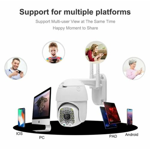 Камера видеонаблюдения уличная V380 PRO 4G 5Mp белая 459900₽