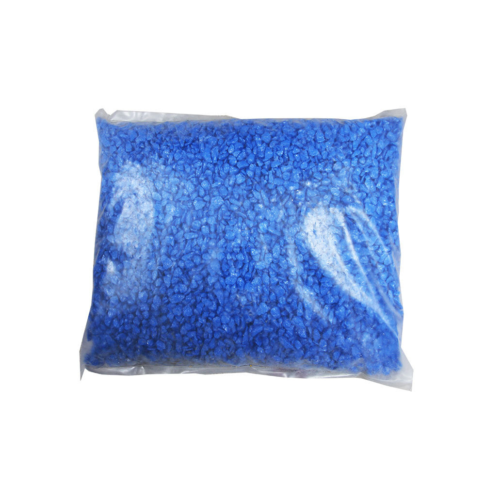 Цветная мраморная крошка 5-10 мм цвет Синий 10 кг