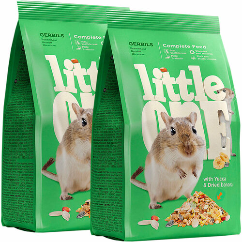 LITTLE ONE GERBILS корм для песчанок (400 гр х 2 шт) корм для песчанок little one gerbils 400 г