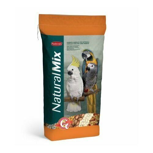 Padovan Корм NATURALMIX pappagalli основной д/крупных попугаев (18кг) padovan pappagalli formula granules 1 4kg