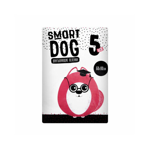 Smart Dog пелёнки Впитывающие пеленки для собак 60*90 5 шт 0,1 кг 19651 (1 шт)