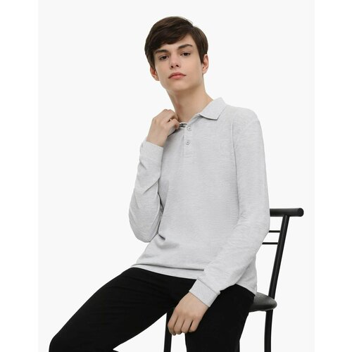 фото Лонгслив gloria jeans, размер 10-12л/146-152, серый