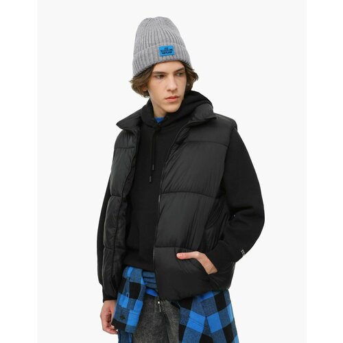 фото Шапка бини gloria jeans, размер 8-10л, серый