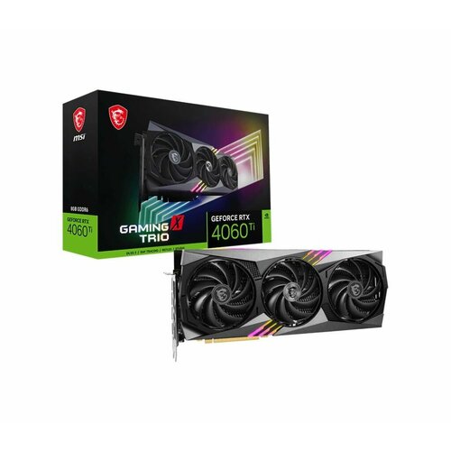 Видеокарта MSI RTX4060Ti GAMING X TRIO 8GB RTX 4060 Ti GAMING X TRIO 8G 7133900₽