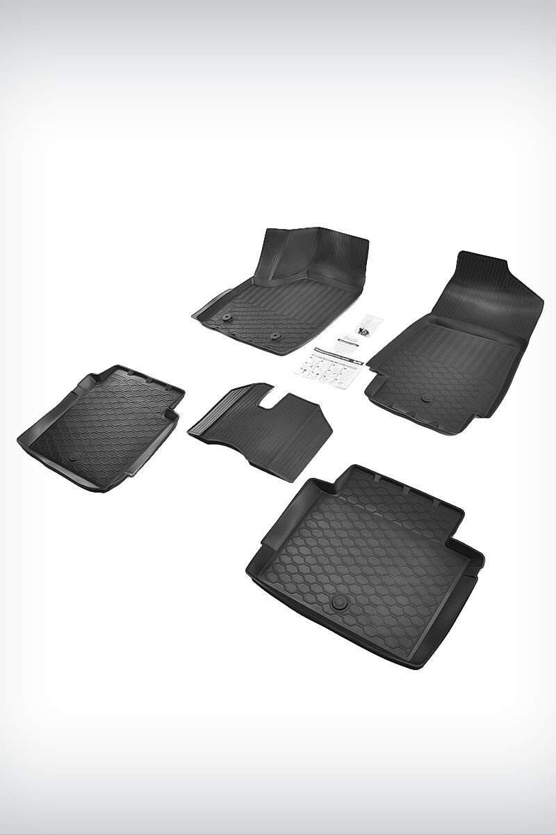 фото Коврики в салон полиуретан комплект с крепежом ВАЗ Lada Niva Legend 2021-