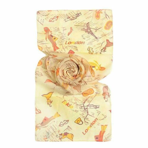 фото Шарф roby foulards,160х40 см, бежевый