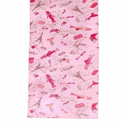 Шарф Roby Foulards, 160х40 см, розовый