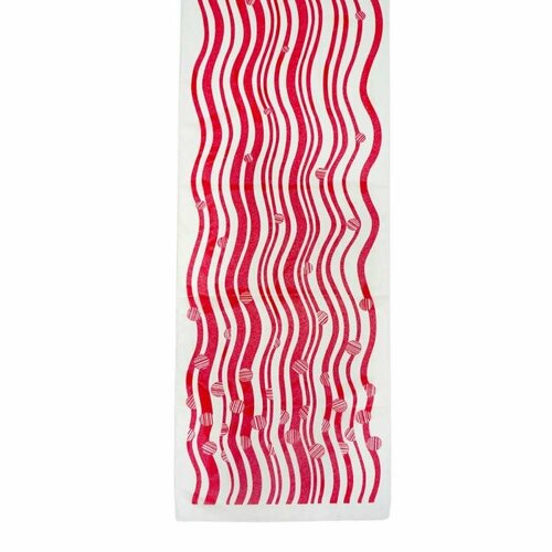 фото Шарф roby foulards, 160х40 см, красный
