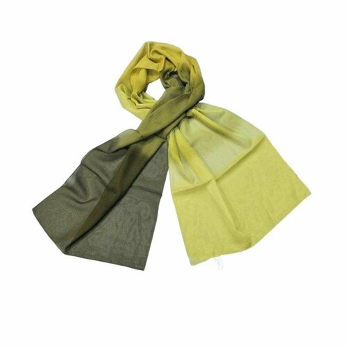 фото Шарф why not brand,160х35 см, зеленый, желтый