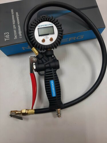 Изображение товара Пистолет для подкачки колес с цифровым манометром для шиномонтажа NORDBERG