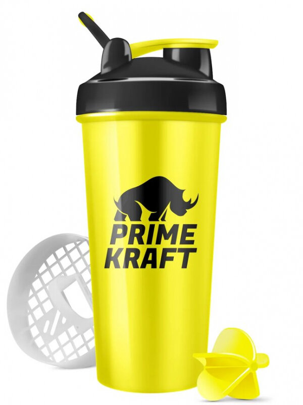 Prime Kraft, Шейкер спортивный, желтый