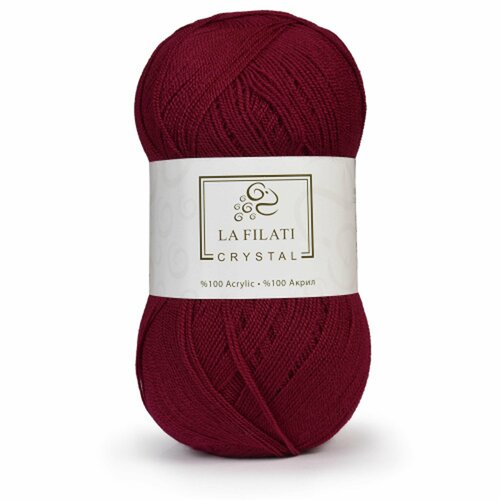5 мотков Пряжа LA FILATI CRYSTAL 100гр, 475м, 100% акрил, цвет 309